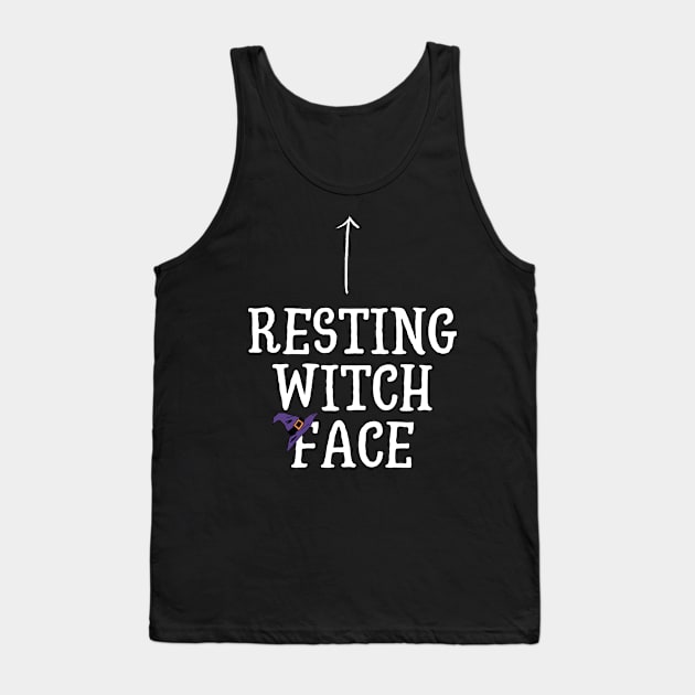 Resting Witch Facer with Witch Hat Tank Top by Kahytal